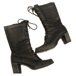 Clark’s Lace Up High Heel Boots